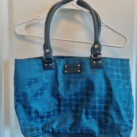 Kate Spade turquoise canvas tote bag - Picture 15 of 15